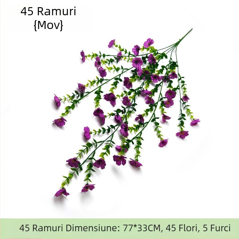Flori de mătase — buchet realist din flori artificiale pentru decor de nuntă, decor exterior și recuzită pentru fotografie, înălțime 10–30 cm