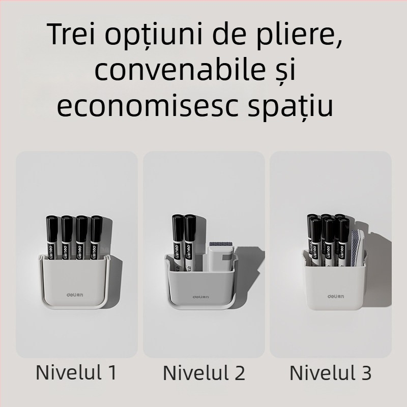MB420 Suport magnetic pliabil pentru pixuri – Organizator de birou multifuncțional pentru tablă albă și rechizite