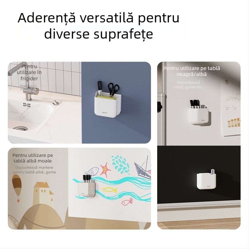 MB420 Suport magnetic pliabil pentru pixuri – Organizator de birou multifuncțional pentru tablă albă și rechizite