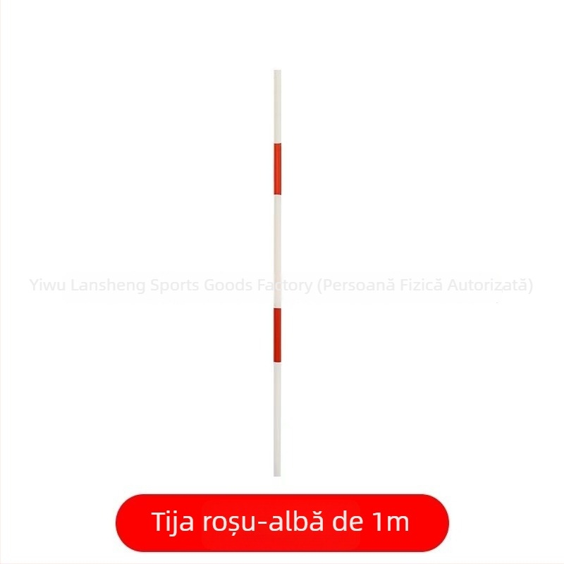 Stâlpi de marcaj pentru antrenamente de baschet și fotbal, cu bază din cauciuc, stâlpi roșu-albi