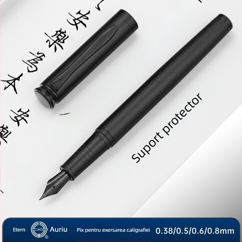 9563 stilou caligrafic cu vârf dur Black Forest, cu vârf curbat, pentru birou și practică de scriere la adulți
