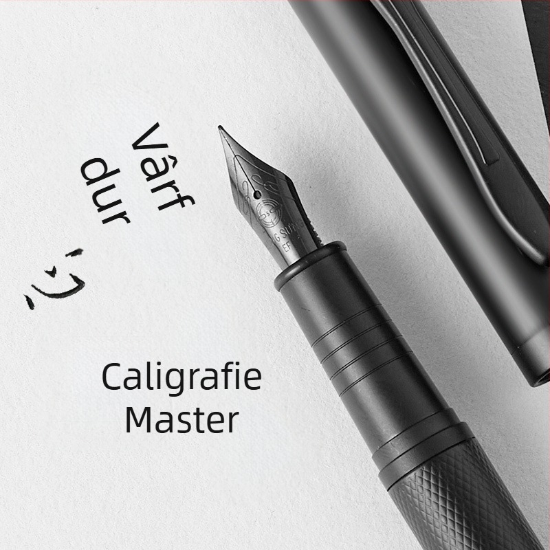 9563 stilou caligrafic cu vârf dur Black Forest, cu vârf curbat, pentru birou și practică de scriere la adulți