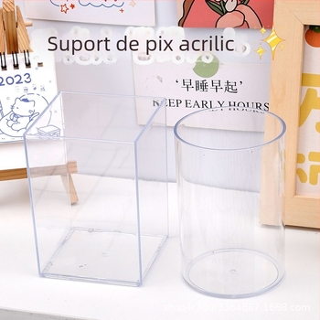 Suport transparent din acril pentru pixuri și pensule de machiaj pentru DIY – cutie de depozitare