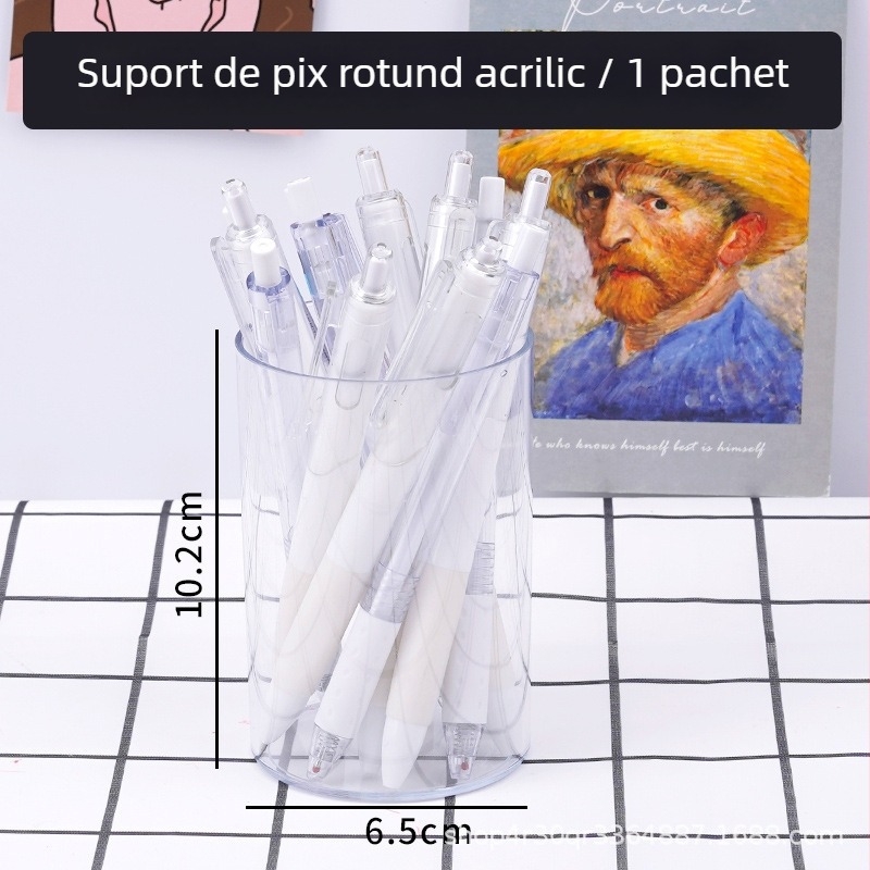 Suport transparent din acril pentru pixuri și pensule de machiaj pentru DIY – cutie de depozitare