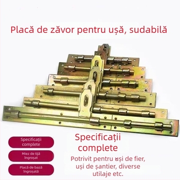 Zăvor din fier forjat cu știft sudat, stil vechi, deschidere stânga sau dreapta