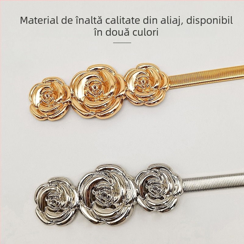 Cleme pentru perdea din aliaj metalic, cu motiv de frunză și cap de cerb, clemă cu arc, fără găuri, formă de floare