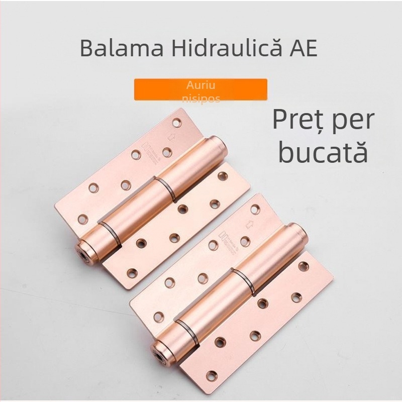 Balama ascunsă pentru ușă, cu închidere moale și mecanism hidraulic, 6 inch, balama multifuncțională cu poziționare