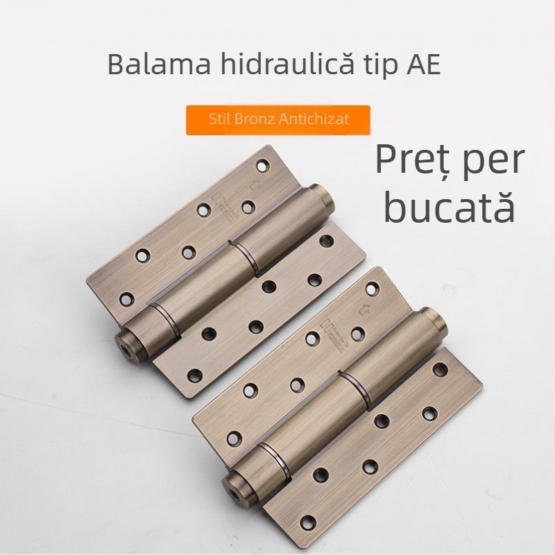 Balama ascunsă pentru ușă, cu închidere moale și mecanism hidraulic, 6 inch, balama multifuncțională cu poziționare