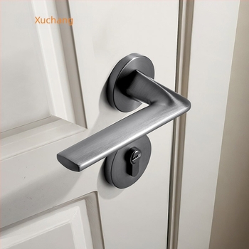 Încuietoare interioară pentru ușă din lemn masiv cu mâner — lacăt mecanic silențios pentru dormitor și baie, design minimalist
