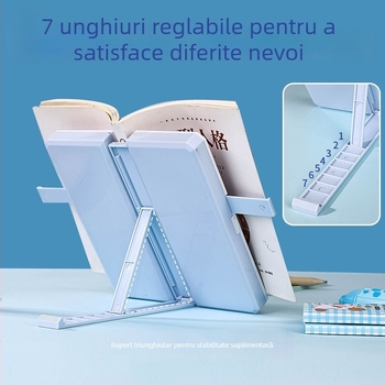 Cutie multifuncțională pentru rechizite cu raft de lectură, penar cu capacitate dublă pentru copii