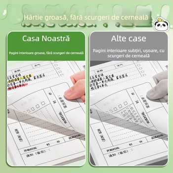 Caiet de teme portabil pentru elevi din clasa I, design drăguț