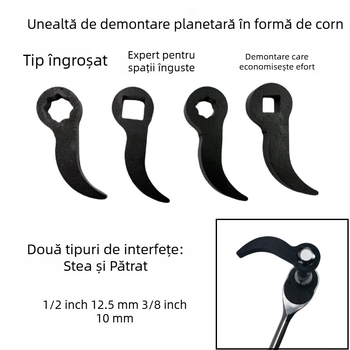Unealtă de demontare parțială, tip corn, cu duritate înaltă – levier pentru demontarea semi-axului (gros)