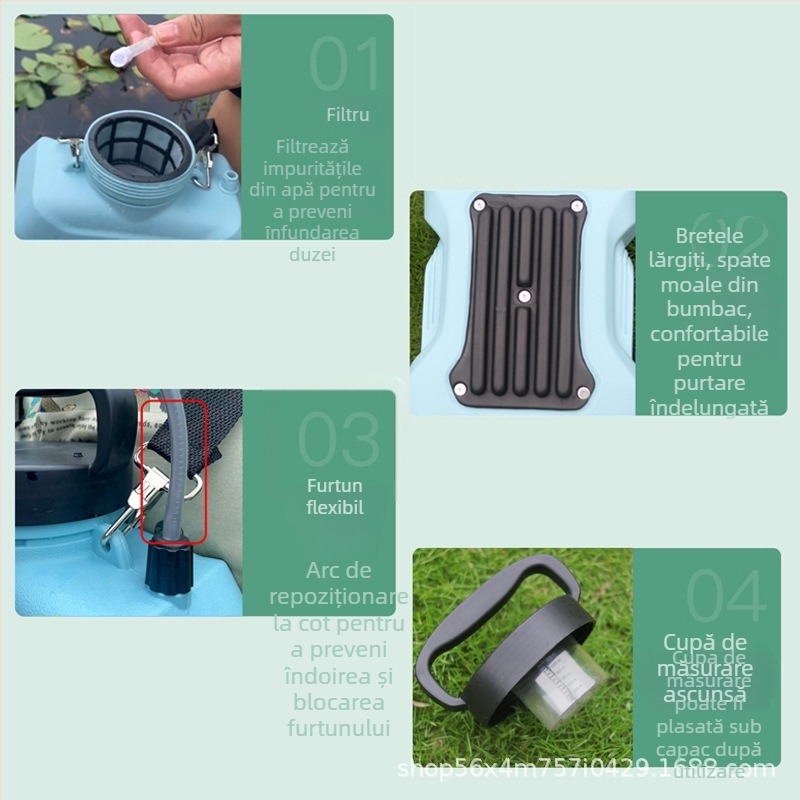 Stropitor electric de spate pentru grădină – dezinfectare și udare