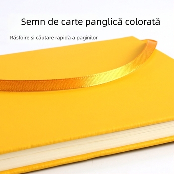 Notebook cu curea din piele sintetică, opțiune de logo, copertă moale, mai gros pentru învățare, note simple pentru studenți