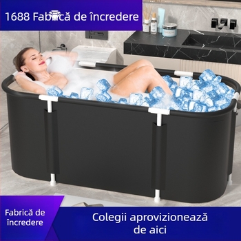 Cadă de baie gonflabilă pentru baie în apă cu gheață, pliabilă pentru adulți, portabilă pentru sportivi