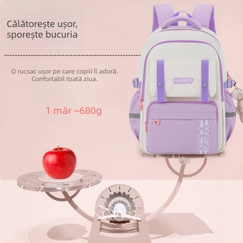 Rucsac cu roți pentru elevi de clasa primară, rucsac școlar rulant, multifuncțional, respirabil, impermeabil, protecție a coloanei, culoare solidă