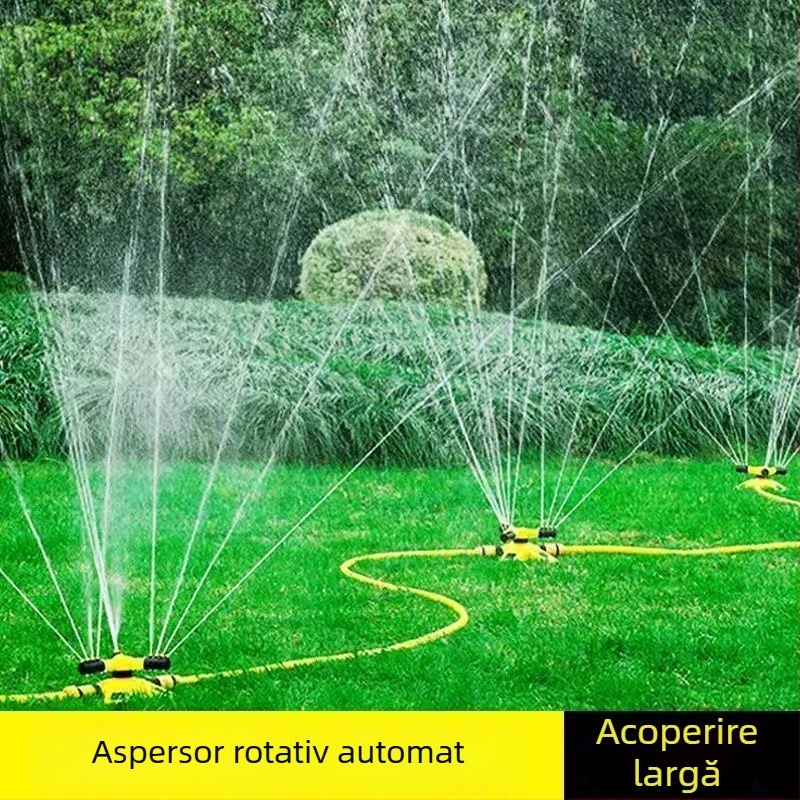 Stropitor rotativ la 360° pentru grădină, irigare automată și amenajare peisagistică