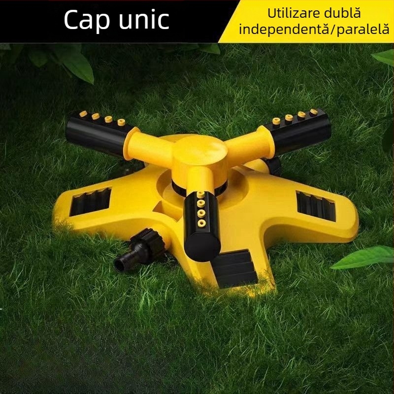 Stropitor rotativ la 360° pentru grădină, irigare automată și amenajare peisagistică