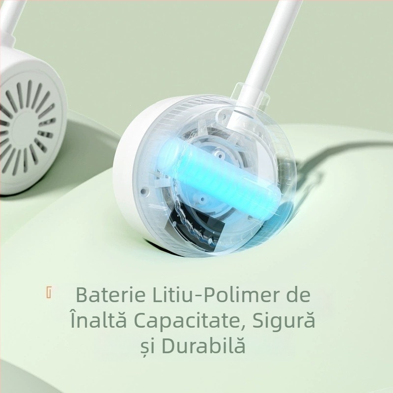 Ventilator pliabil pentru gât, ventilator portabil pentru exterior, electric, silențios, fără palete, mic ventilator