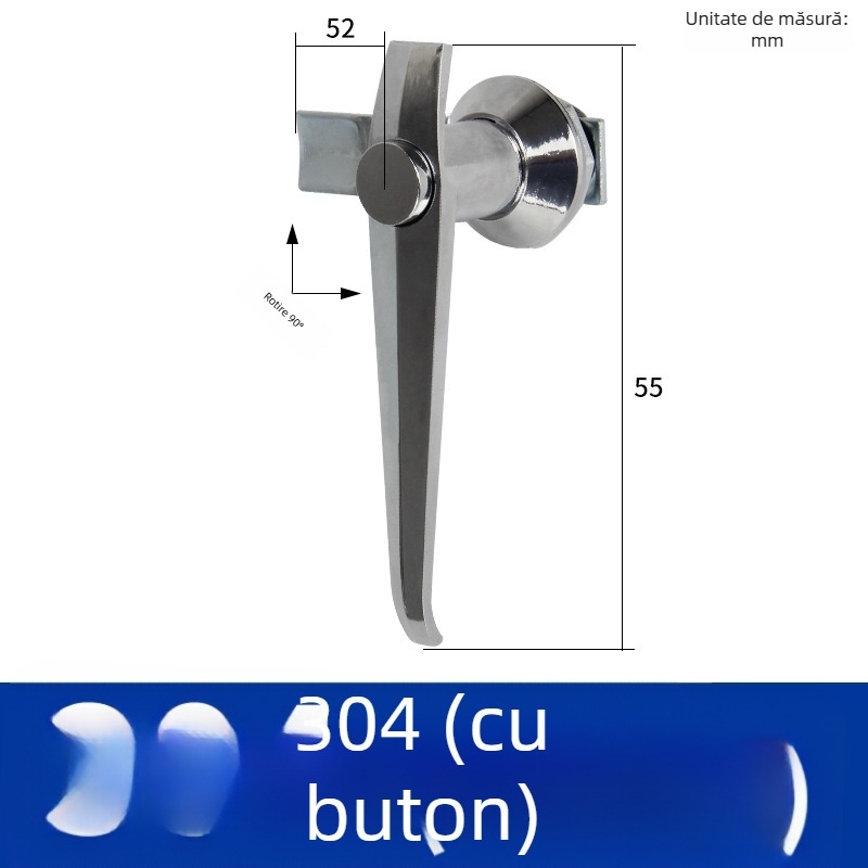 Honggui MS304 încuietoare mortise cu mâner prelungit pentru dulapuri electrice, cutii de distribuție și seifuri