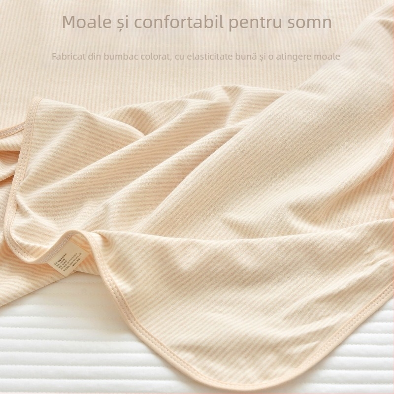 Cearșaf de pat din bumbac 100% pentru nou-născuți, A-clasă, multicolor, pentru bebeluși și copii mici
