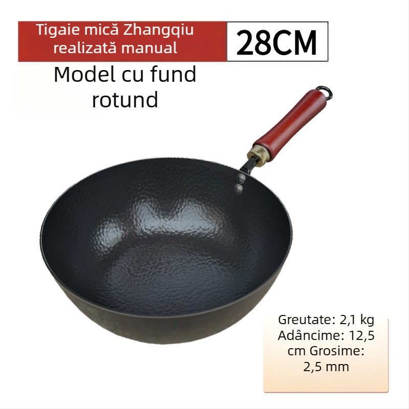 Oală mică pentru lapte, fără acoperire, autentică Zhangqiu, turnată manual din fontă, pentru hrana bebelușilor