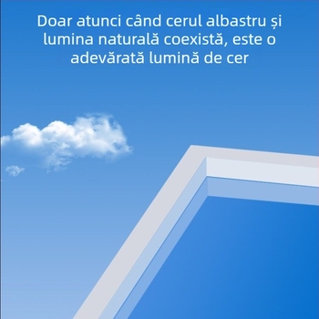 Lumină de plafon Sky Light integrată pentru bucătărie și baie, lumină albastră de cer