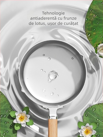 Oală antiaderentă în stil japonez, pentru aragaz, potrivită pentru o singură persoană, pentru tăiței, supă și lapte.