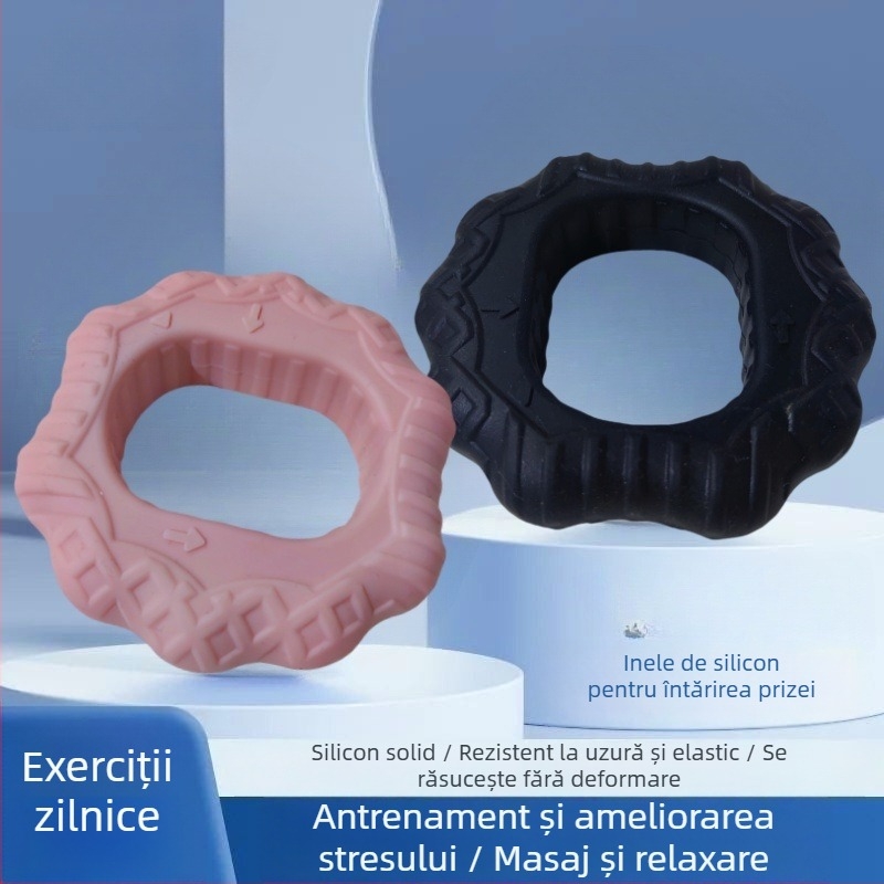 Antrenor de prindere din silicon – inel de exerciții pentru mușchii degetelor, antrenor pentru antebraț și priză a mâinii