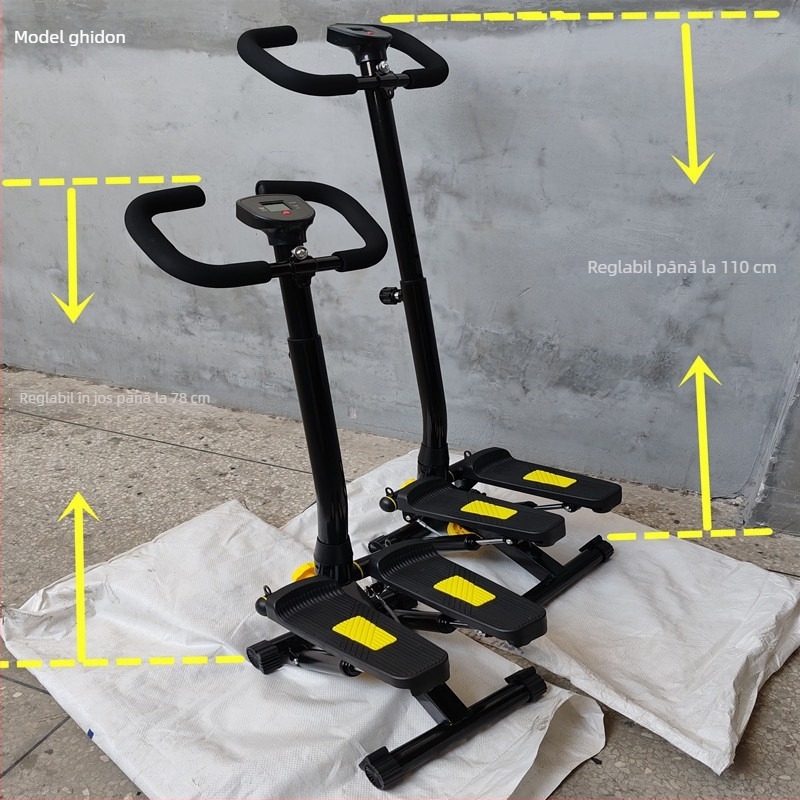 Stepper reglabil cu mâner pentru uz casnic – echipament de fitness pentru exerciții de stepping și urcare