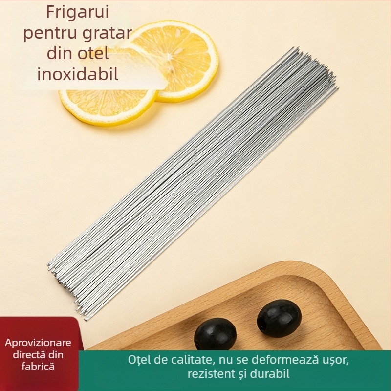 Frigărui din oțel inoxidabil, subțiri, pentru grătar