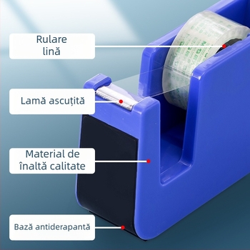 Tăietor de bandă transparent, cu suport, mic model WC-122