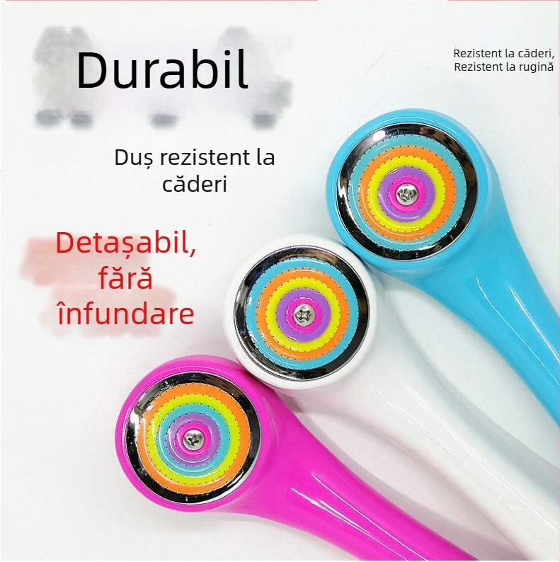 Duș manual colorat pentru copii, cap de duș compact pentru baie