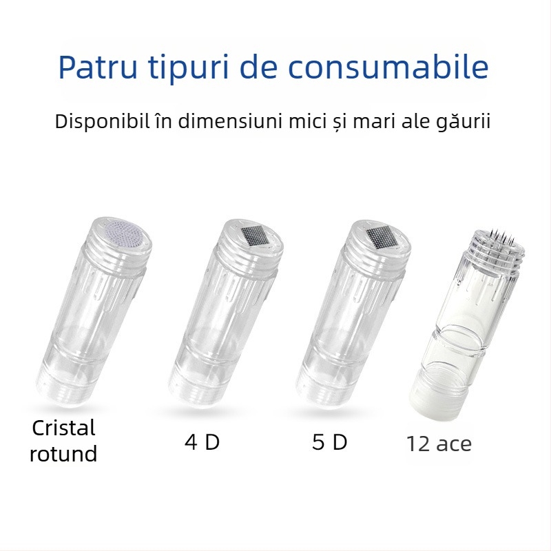 Kona Skin H2 cap electric din nano-cristal hidrosolubil – cap rotund și capsulă rotundă din nano-cristal, consumabile pentru dispozitiv cosmetic de uz casnic