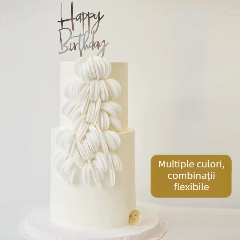 Foi albe de hârtie pentru decorarea torturilor, hârtie de wafă și hârtie de orez lipicios, variante subțiri și groase pentru decorațiuni creative