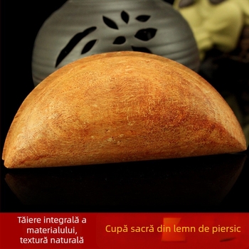 Ornamente din lemn de piersic pentru templu de acasă și sala Buddha — potir sacru