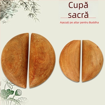Ornamente din lemn de piersic pentru templu de acasă și sala Buddha — potir sacru