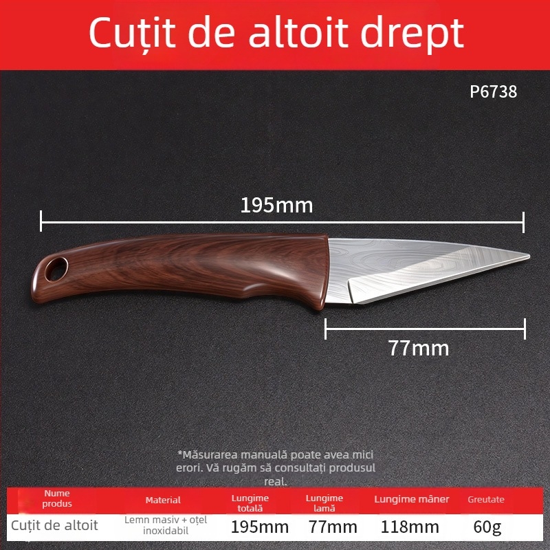 Cuțit profesional pentru altoire în grădină, pentru uz casnic, lamă din oțel inoxidabil rezistent, instrument multifuncțional pentru altoirea pomilor fructiferi.