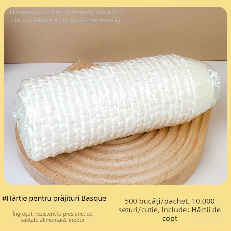Zhongli Basque hârtie de copt pentru tavă 3/4/6 inchi – hârtie de copt pentru felii de prăjituri