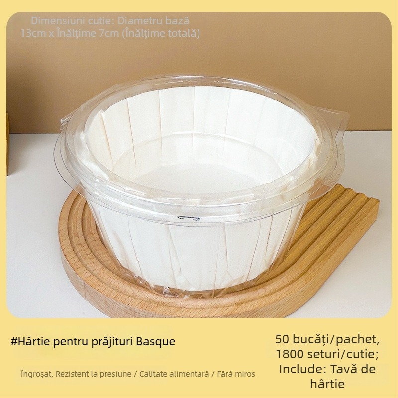 Zhongli Basque hârtie de copt pentru tavă 3/4/6 inchi – hârtie de copt pentru felii de prăjituri