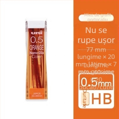 Vârf de grafit colorat pentru creion, 0,5 mm, înlocuire, rezistent la rupere pentru desen
