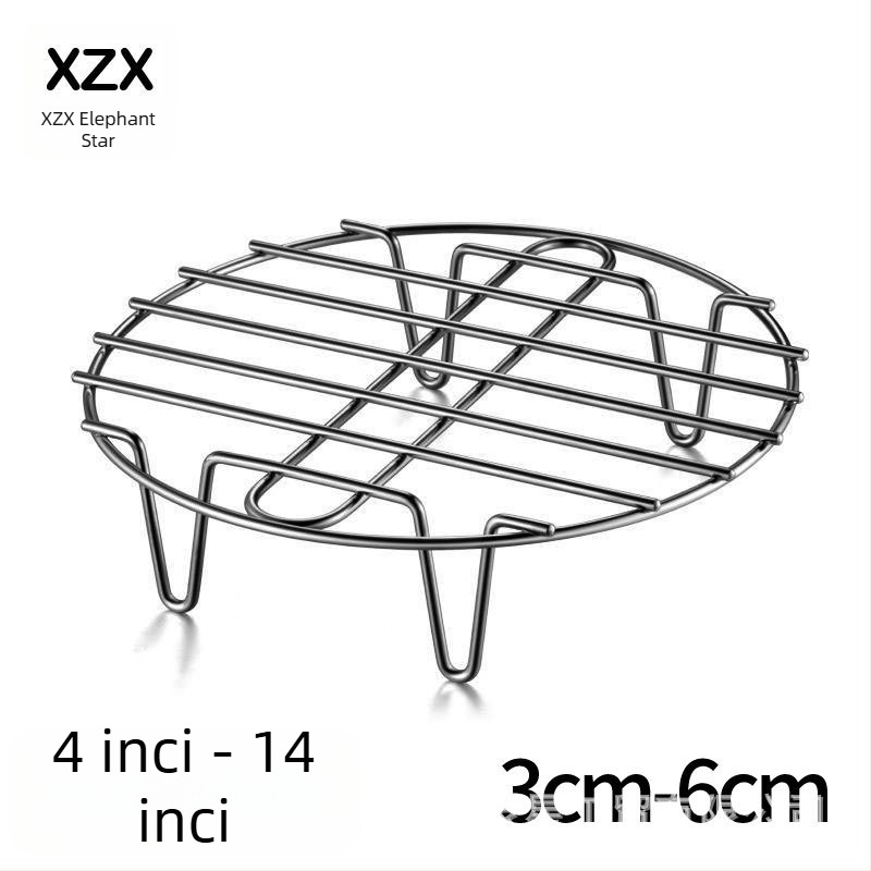 Raft de abur din oțel inoxidabil ultra gros pentru oală mini de sănătate, vas electric compact cu plasă de abur, picioare înalte și covoraș izolant termic