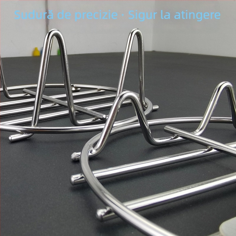 Raft de abur din oțel inoxidabil ultra gros pentru oală mini de sănătate, vas electric compact cu plasă de abur, picioare înalte și covoraș izolant termic