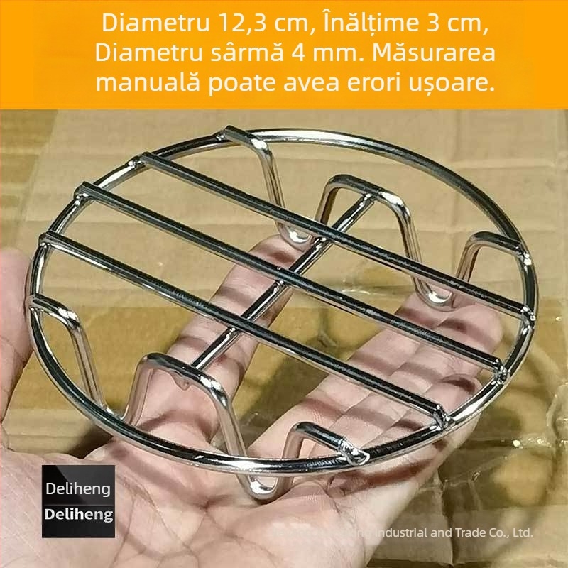 Raft de abur din oțel inoxidabil ultra gros pentru oală mini de sănătate, vas electric compact cu plasă de abur, picioare înalte și covoraș izolant termic