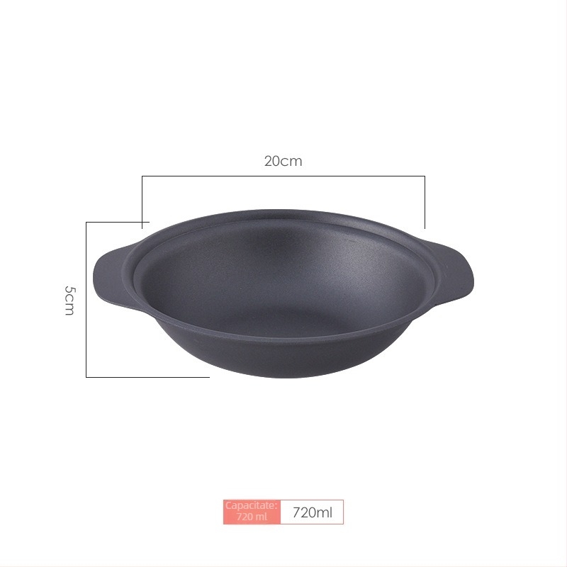 Oală din fontă pentru orez în stil cantonez și orez cu pui braised, cu strat antiaderent, capacitate 2,1–3 L