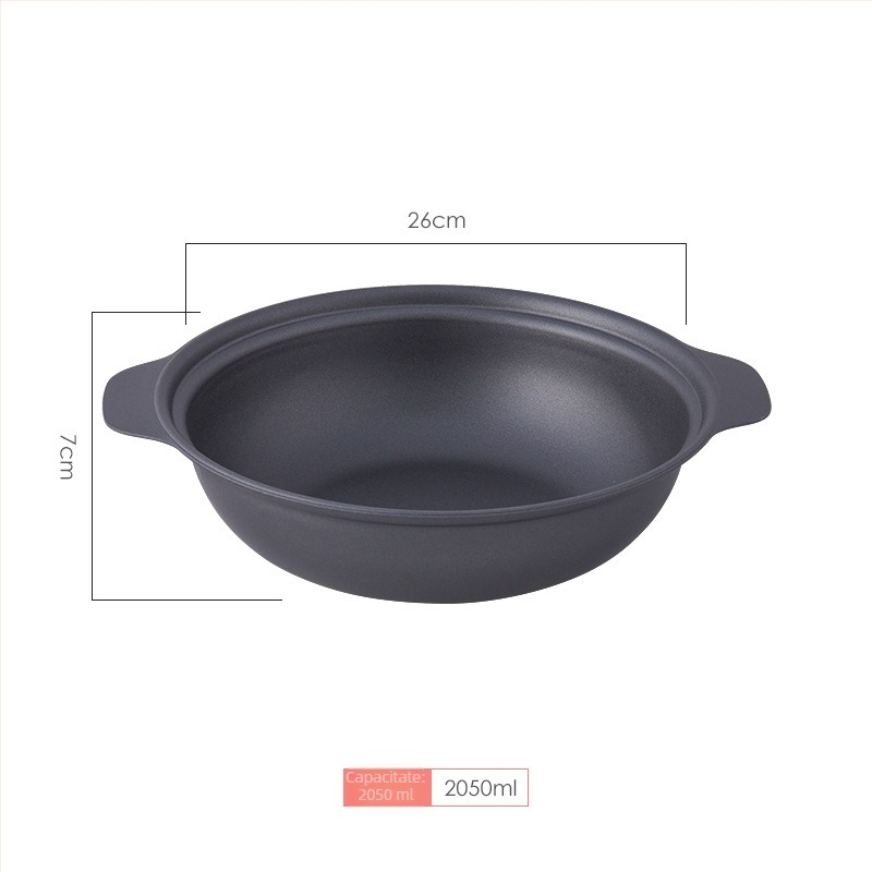 Oală din fontă pentru orez în stil cantonez și orez cu pui braised, cu strat antiaderent, capacitate 2,1–3 L