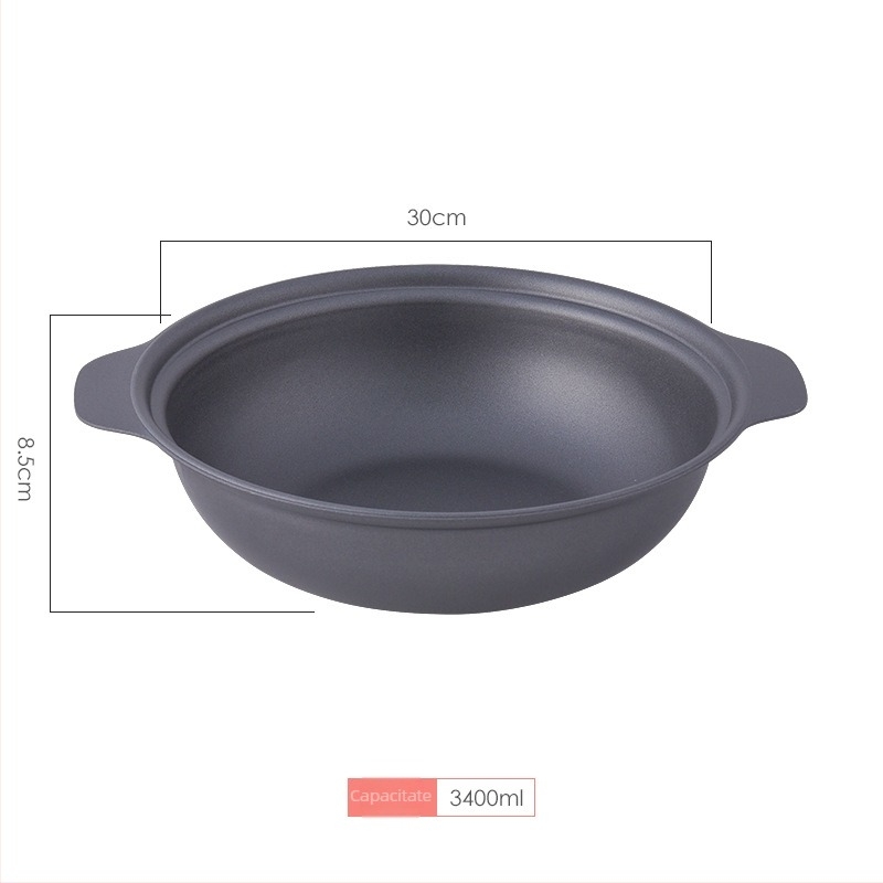 Oală din fontă pentru orez în stil cantonez și orez cu pui braised, cu strat antiaderent, capacitate 2,1–3 L