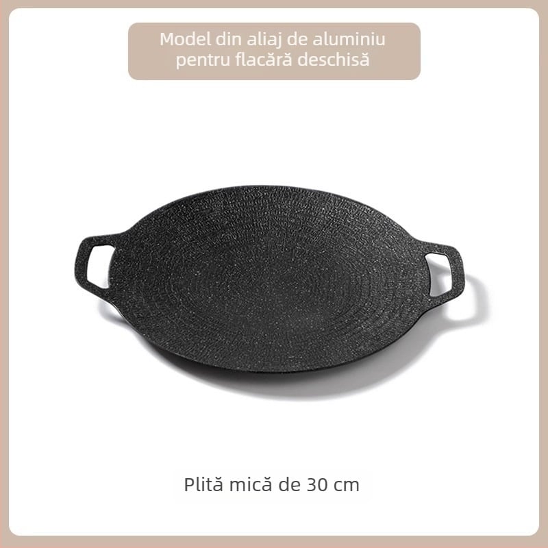 Set de bucătărie în aer liber și plită de camping – set portabil de oale și ceainic pentru aragaz cu butelie