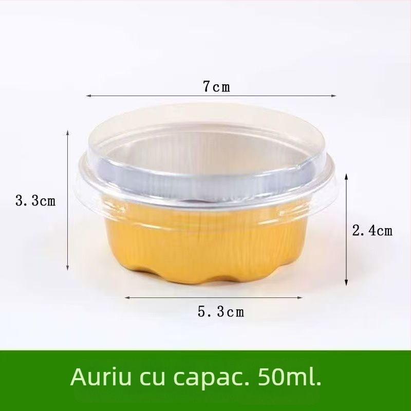 Set de forme pentru bowl cake de 50 ml, cu cupe din folie de aluminiu și ambalaj