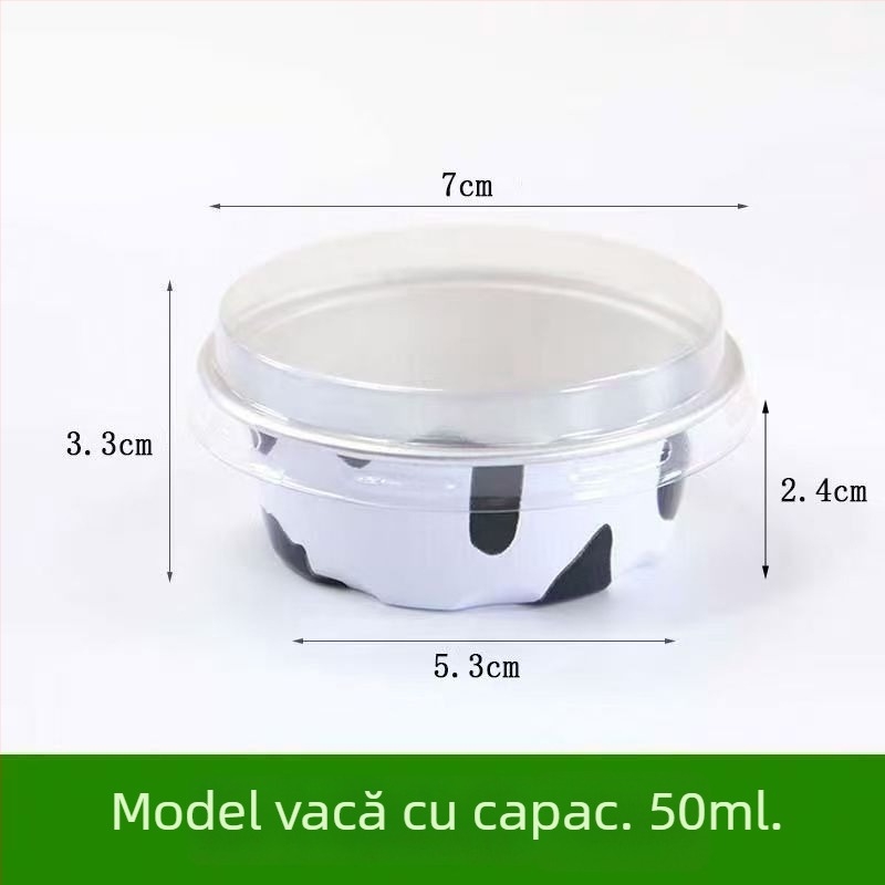 Set de forme pentru bowl cake de 50 ml, cu cupe din folie de aluminiu și ambalaj